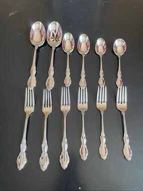 Wallace Silversmiths Japan Silver Flatware Assorted - Classic Ornate Patte